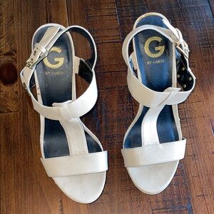 G by Guess Women's Cream Stiletto Sandals